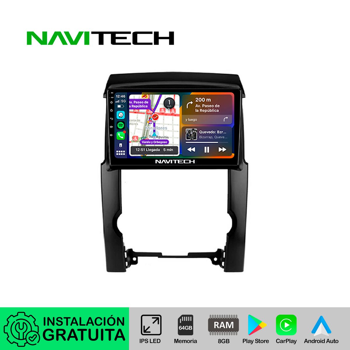 NAVITECH - Autoradio Navitech CarPlay & Android Auto Kia Sorento 2009 – 2012