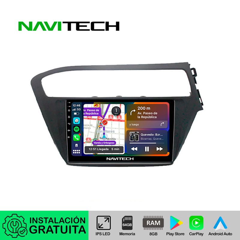 NAVITECH - Autoradio Carplay & Android Auto Hyundai i20 2018 ? 2021