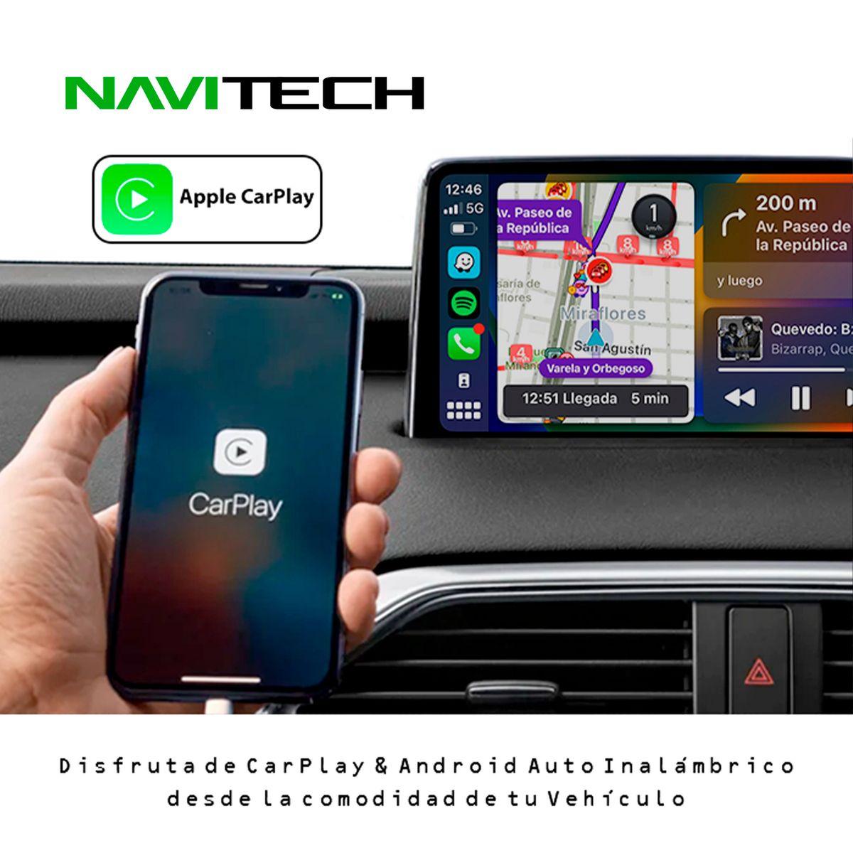 NAVITECH - Autoradio Navitech CarPlay & Android Auto Hyundai H1 2014 – 2018