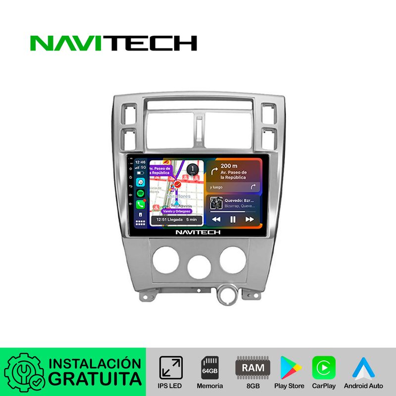 NAVITECH - Autoradio Carplay & Android Auto Hyundai Tucson 2005 ? 2010
