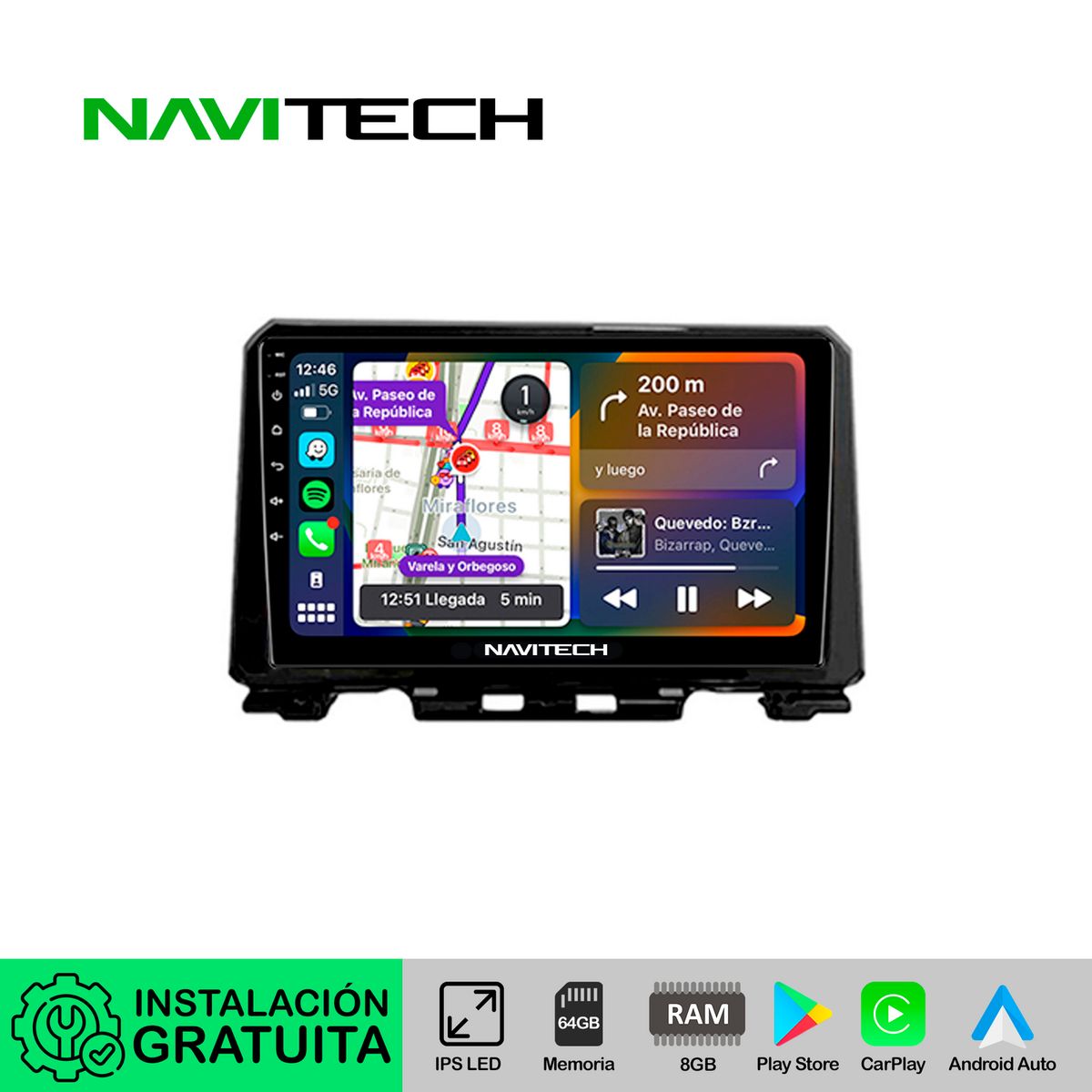 NAVITECH - Autoradio Navitech CarPlay & Android Auto Suzuki Jimny 2019 – 2021