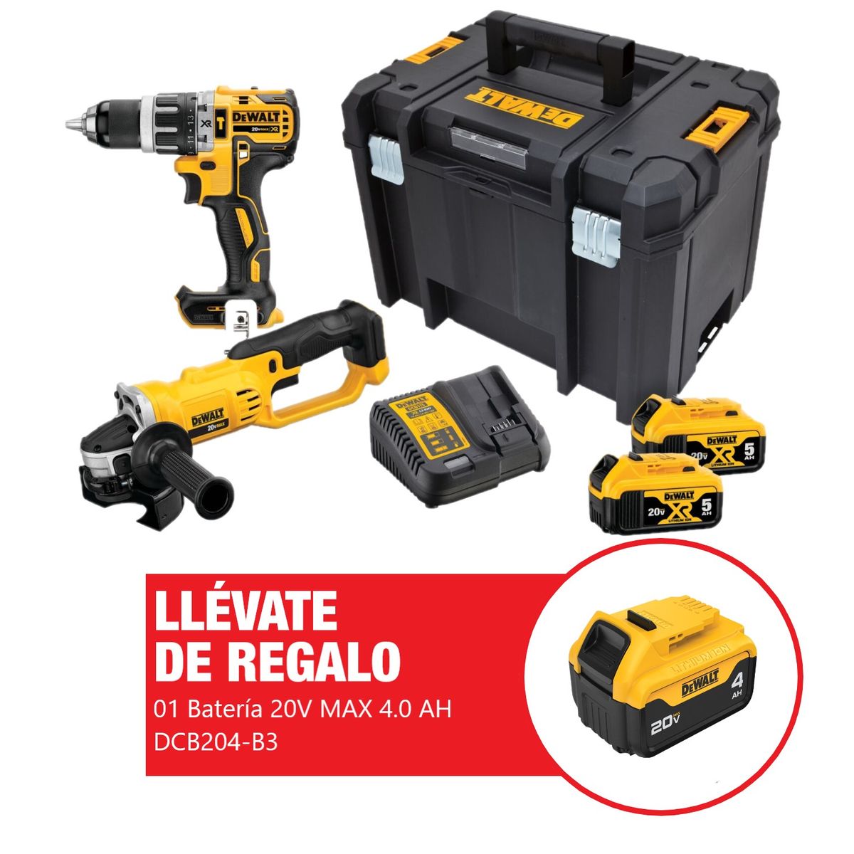 DEWALT - Taladro Percutor 13mm 20V