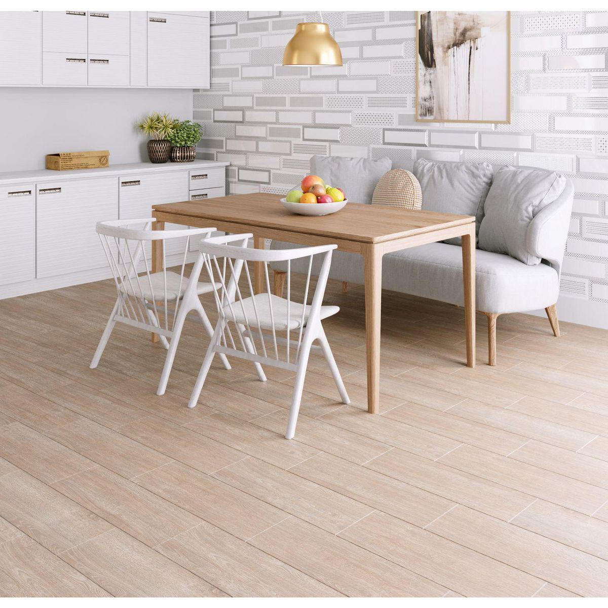 SAN LORENZO - Cerámica Beige Maderado 20X61cm 1.86m2 Premium Honey