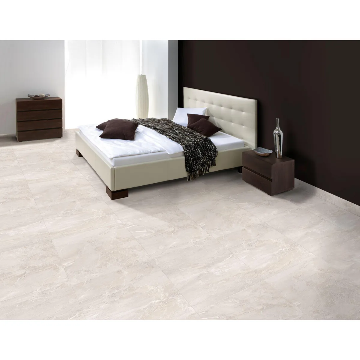 SAN LORENZO - Cerámica Gris Marmolizado 60X60cm 2.58m2 Garibaldi Gris