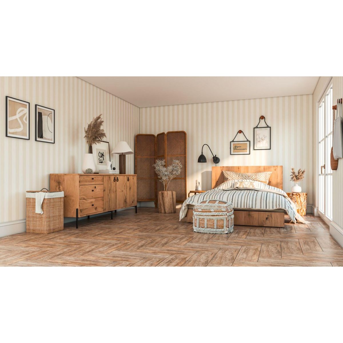 SAN LORENZO - Ceramica Beige Maderado 20x61cm 1.86m2