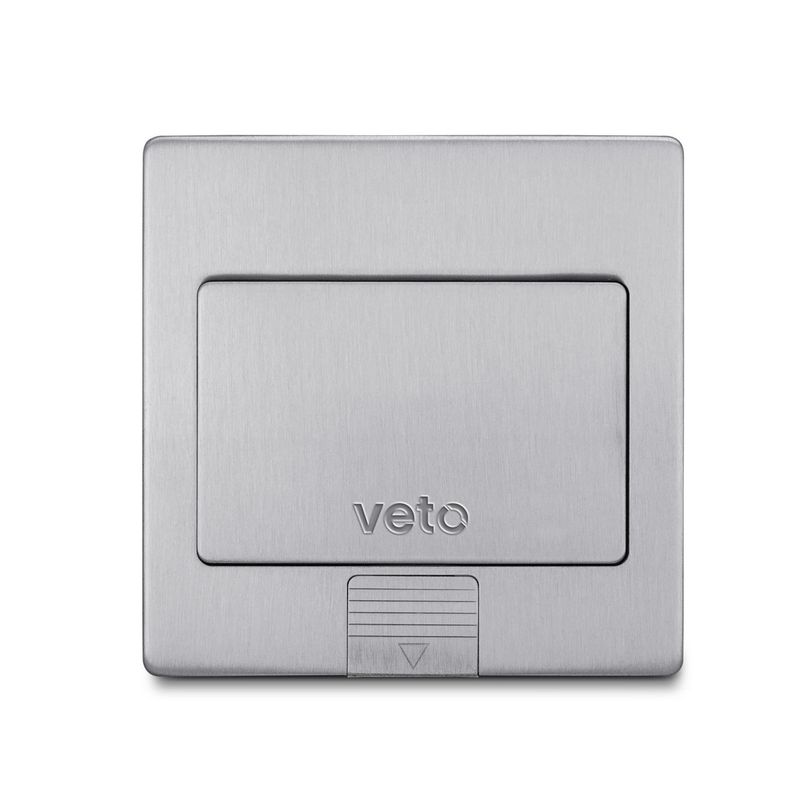 VETO - Socket Piso  (1 Toma Univ, 2 Toma Amer)