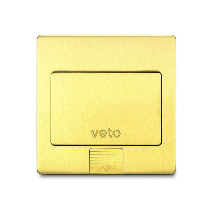 VETO - Socket Piso  (1 Toma Univ, 2 Toma Amer)