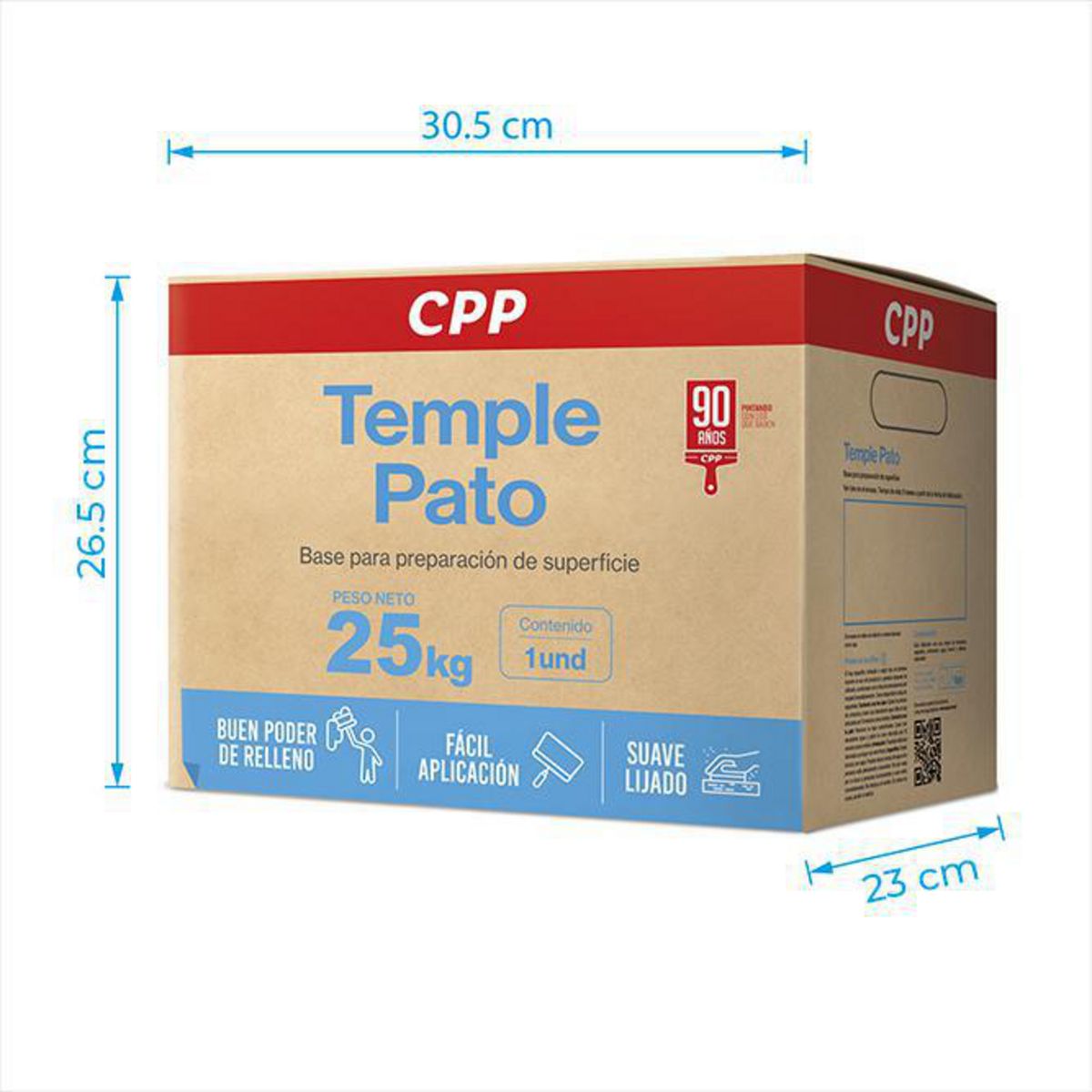 CPP - Temple Pato CPP Blanco Caja 25Kg