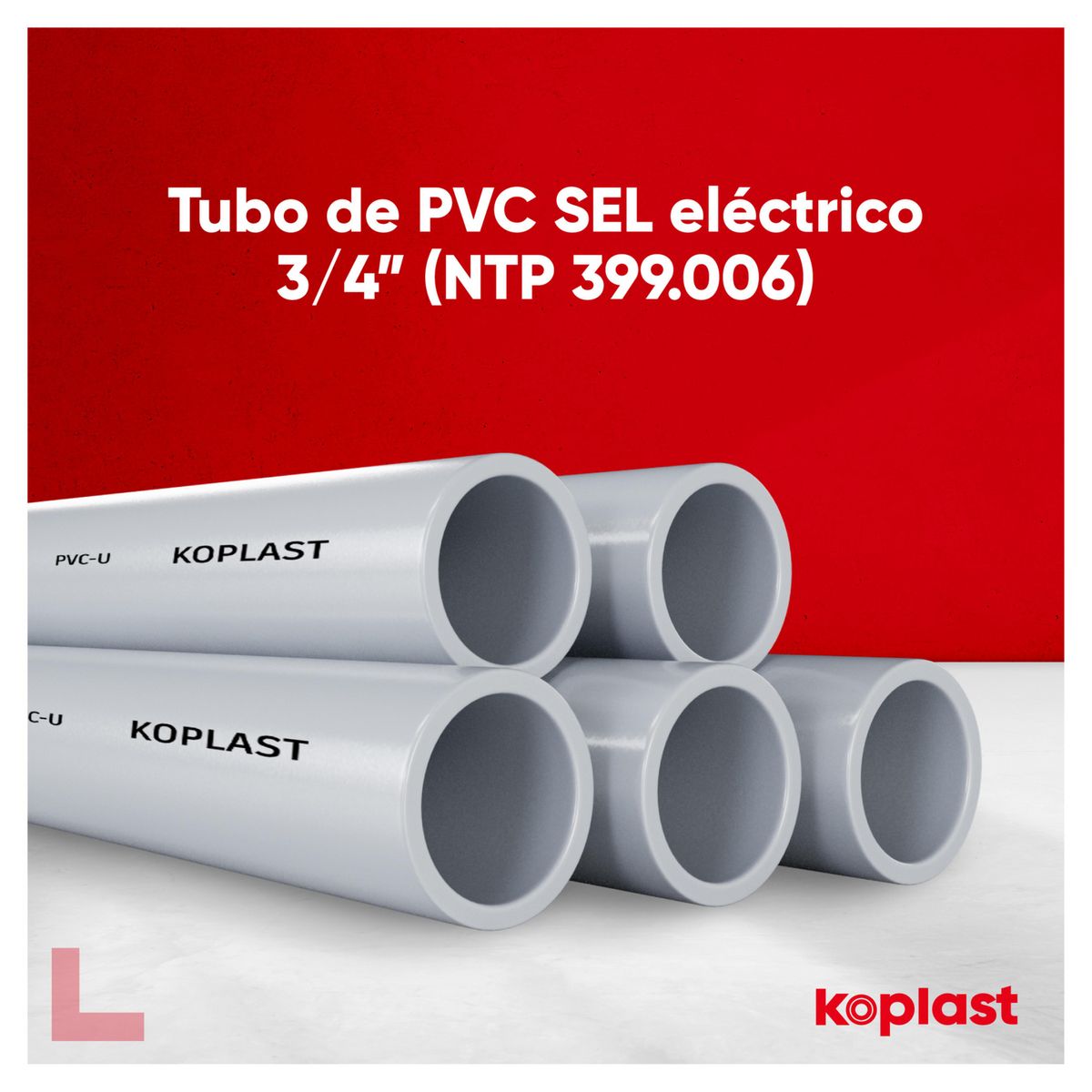 KOPLAST - Tubo SEL PVC 3/4" Koplast