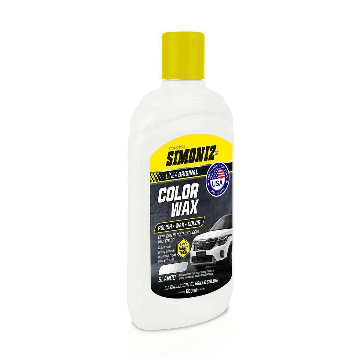 SIMONIZ - Cera Color Wax Simoniz con Nano Tecnología Blanco 500ML