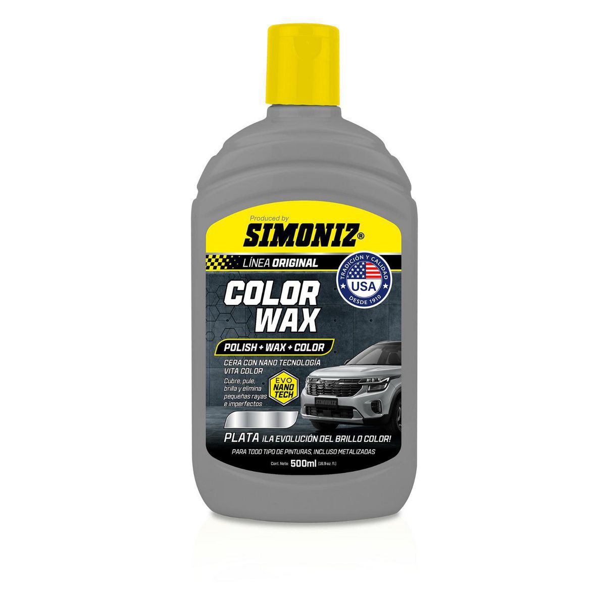 SIMONIZ - Cera Color Wax Simoniz con Nano Tecnología Plata 500ML