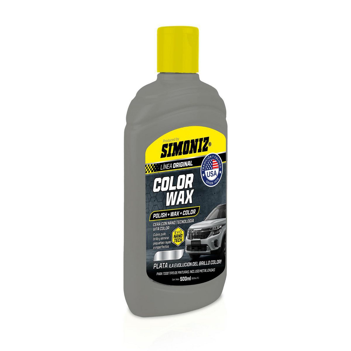 SIMONIZ - Cera Color Wax Simoniz con Nano Tecnología Plata 500ML