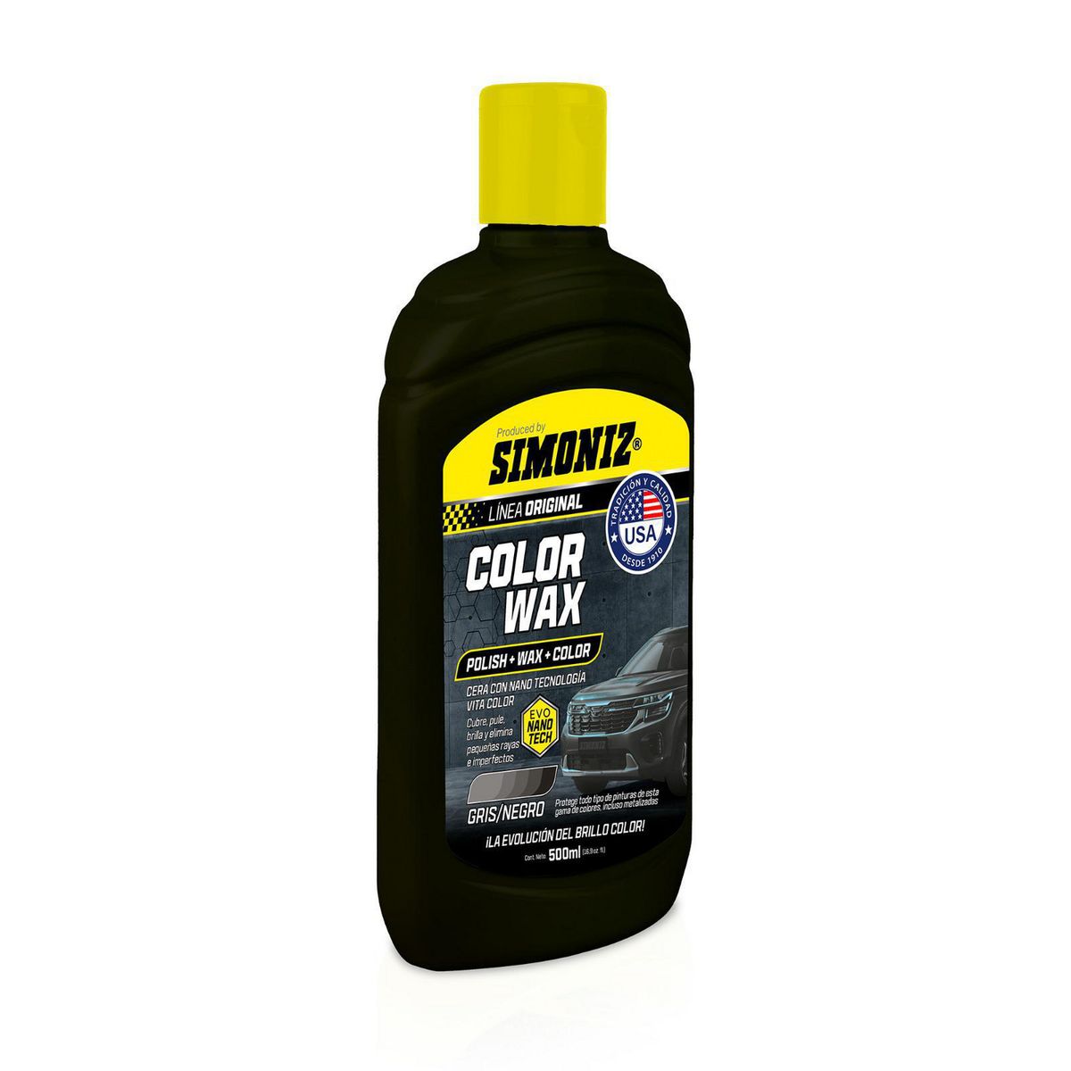 SIMONIZ - Cera Color Wax Simoniz con Nano Tecnología Negro 500ML