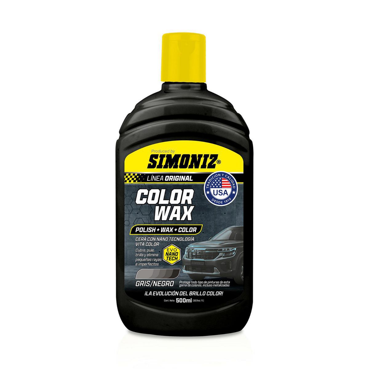 SIMONIZ - Cera Color Wax Simoniz con Nano Tecnología Negro 500ML