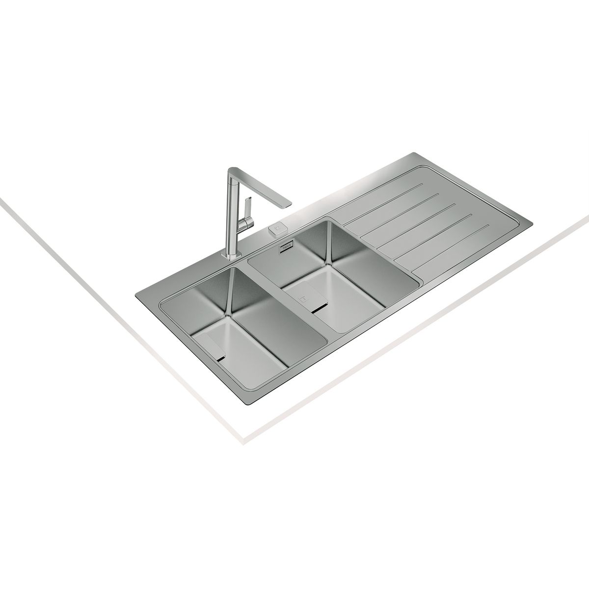 TEKA - Lavadero de Acero Zenit 2C 1E