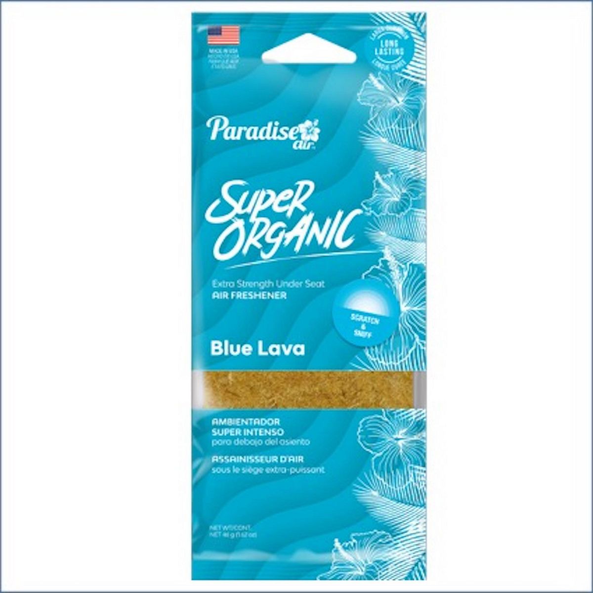 PARADISE - Ambientador para Auto Paradise Air Super Organic Aroma Blue Lava