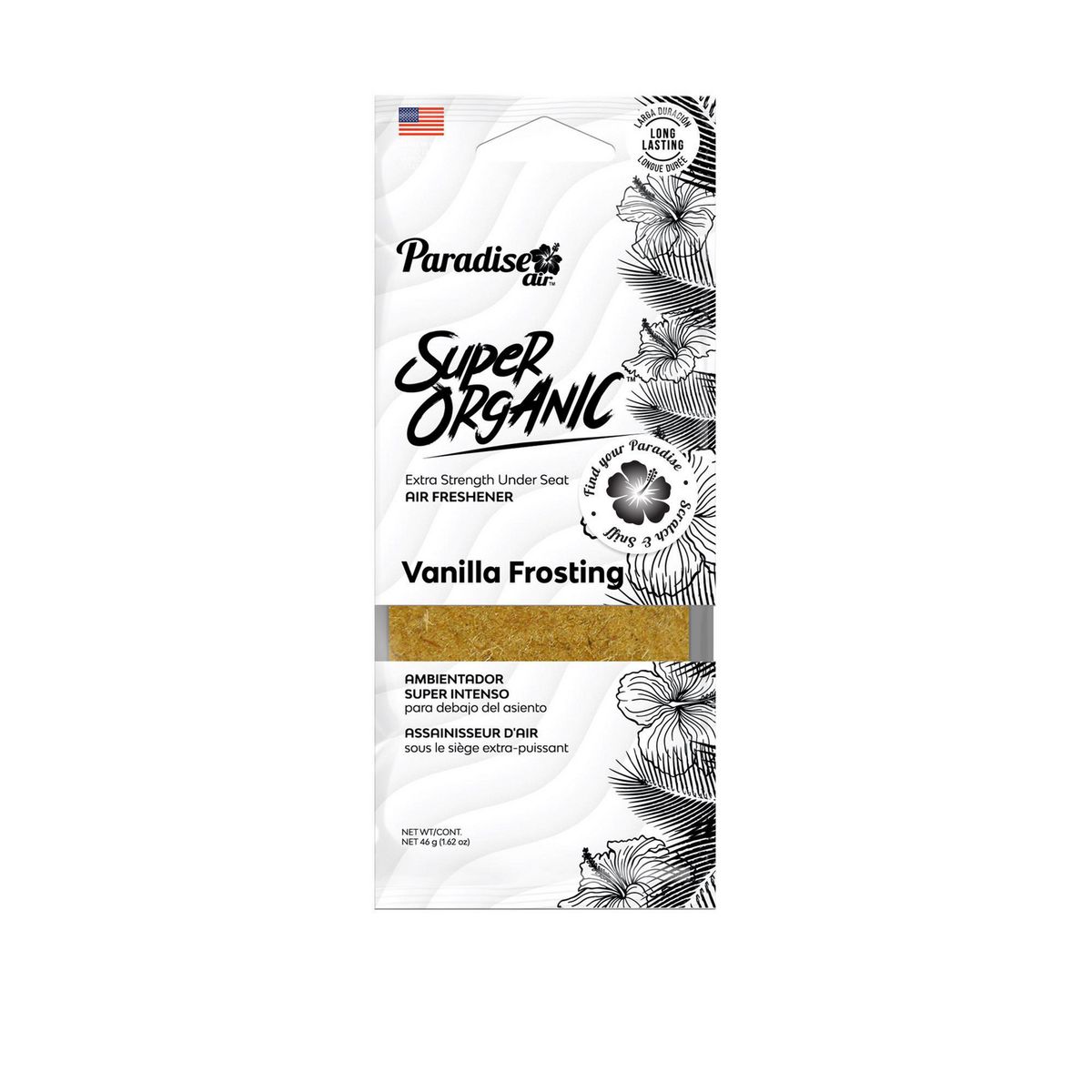 PARADISE - Ambientador para Auto Paradise Air Super Organic Aroma Vainilla
