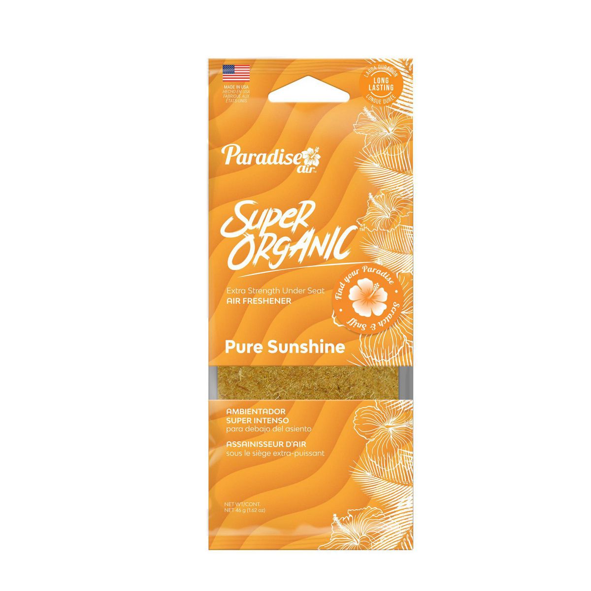 PARADISE - Ambientador para Auto Paradise Air Super Organic Aroma Pure Sunshine