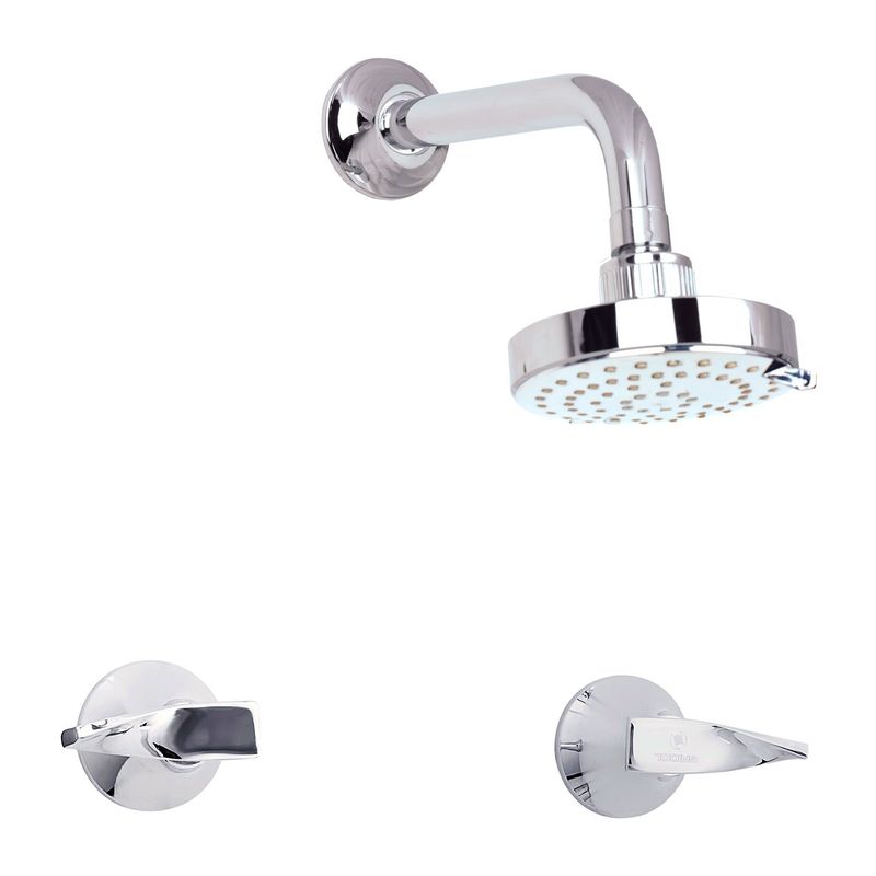 GRICOL - Mezclador Ducha 8" en Bronce sin Union Universal Pristina