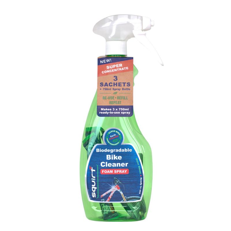  - Limpiador Biodegradable Bike Cleaner Foam Spray 750ml + 3 sachets de 30ml