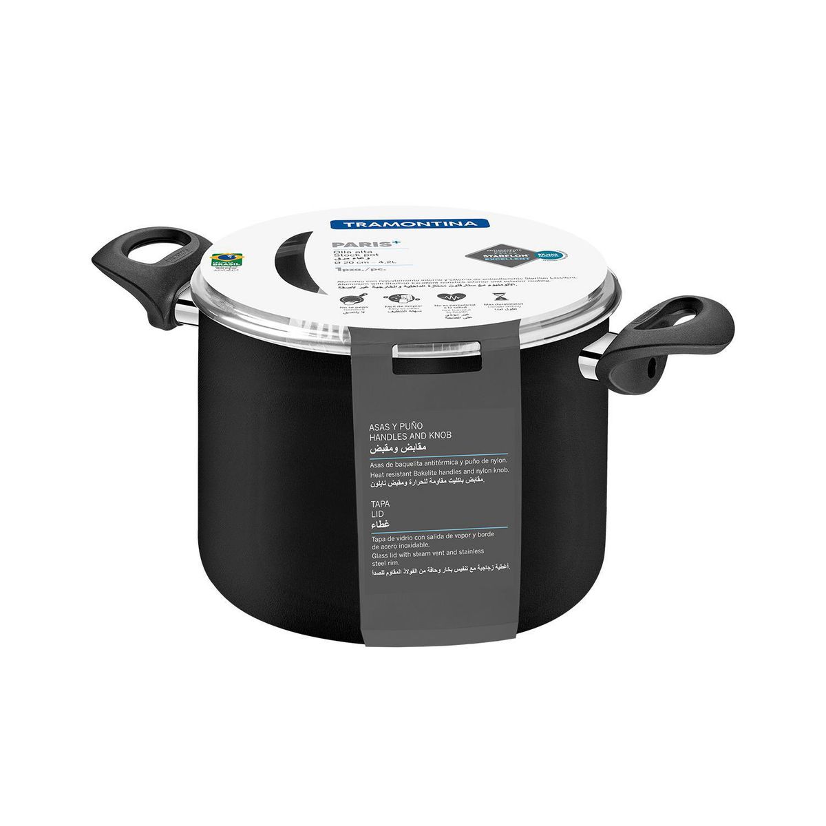 TRAMONTINA - Olla Alta 20cm Paris 4.2L