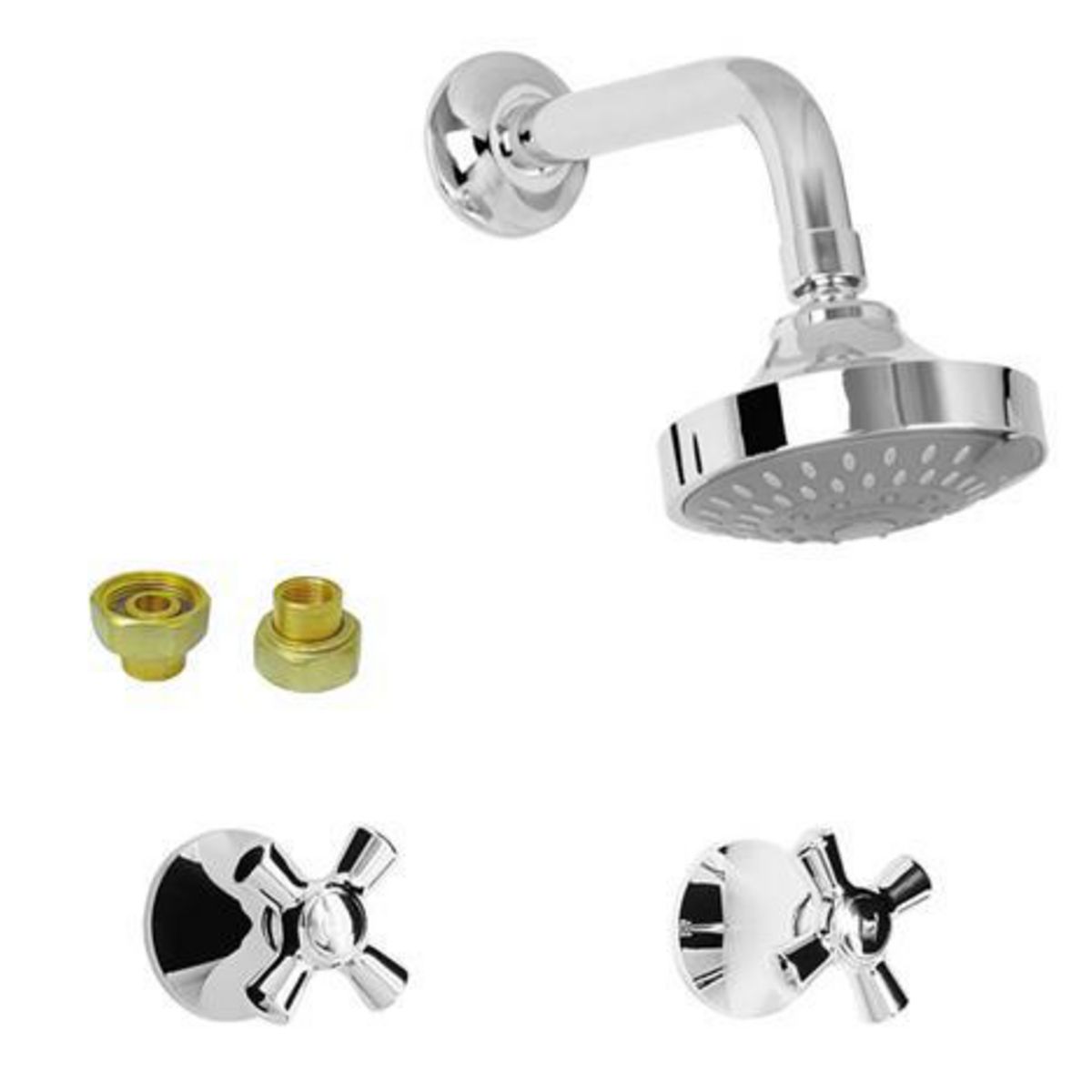 GRICOL - Mezclador Ducha 8" en Bronce con Unión Universal Helvetia