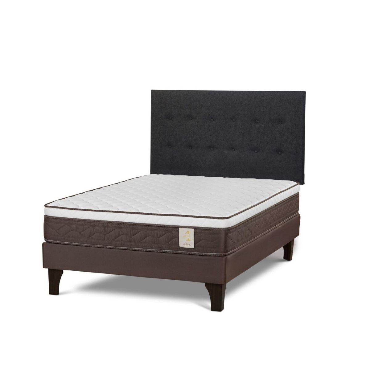 ROSEN - Cama Europea New Style 4 Plus 2 Plazas + Cabecera West