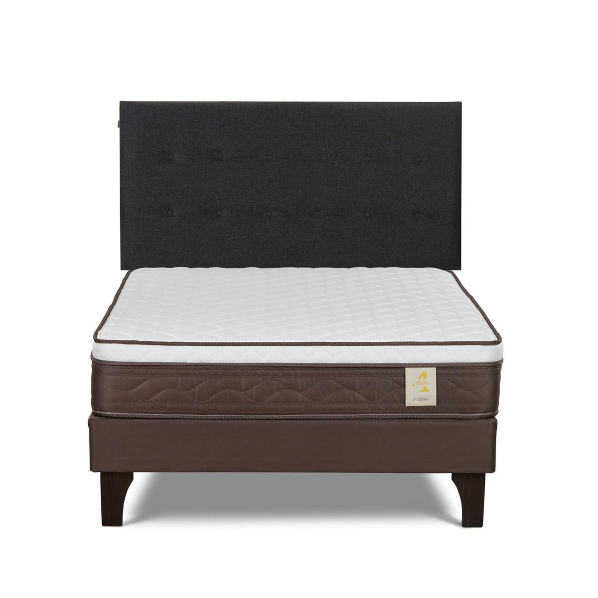 ROSEN - Cama Europea New Style 4 Plus 2 Plazas + Cabecera West