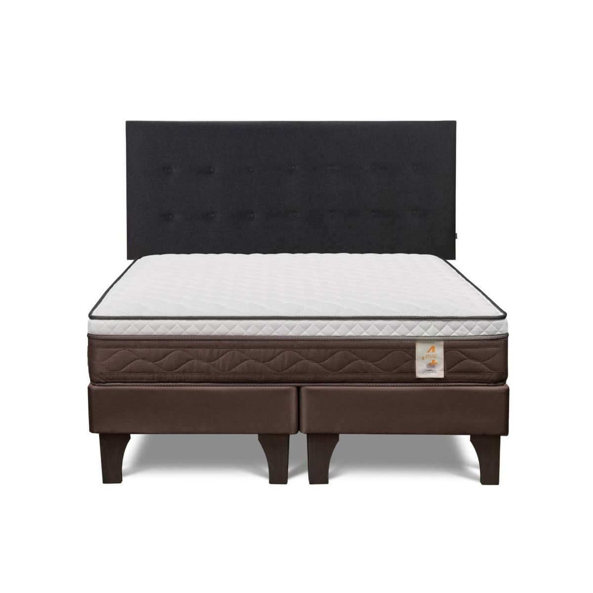 ROSEN - Cama Europea New Style 4 Plus Queen + Cabecera West