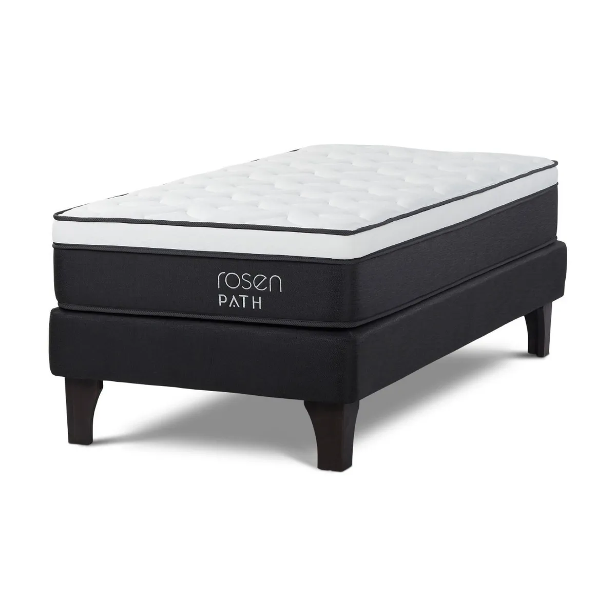 ROSEN - Cama Europea Path Grafito 1 Plaza