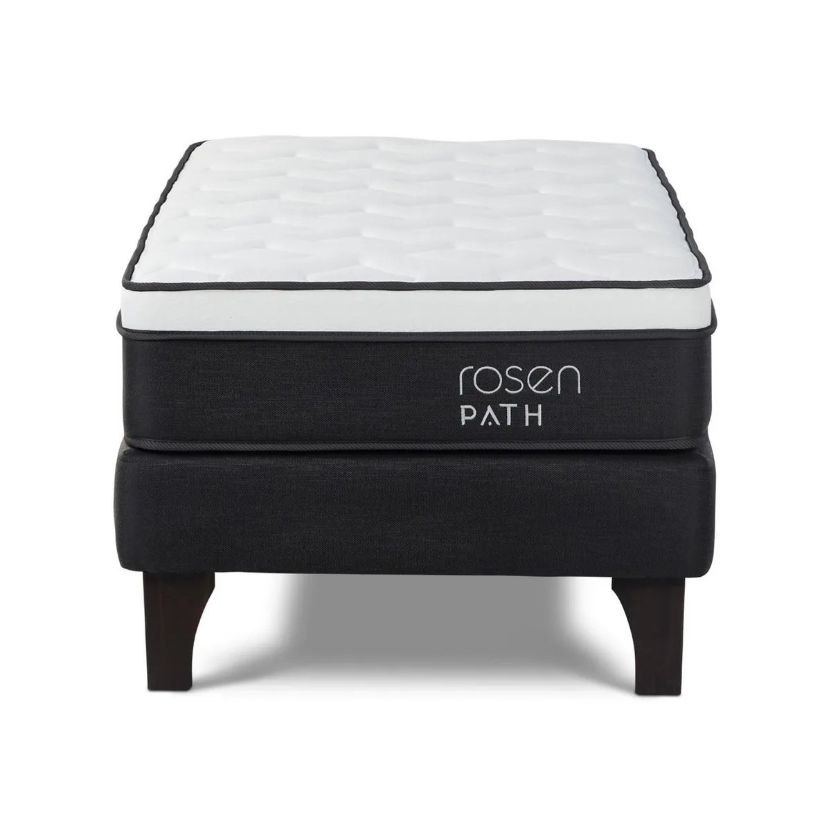ROSEN - Cama Europea Path Grafito 1 Plaza