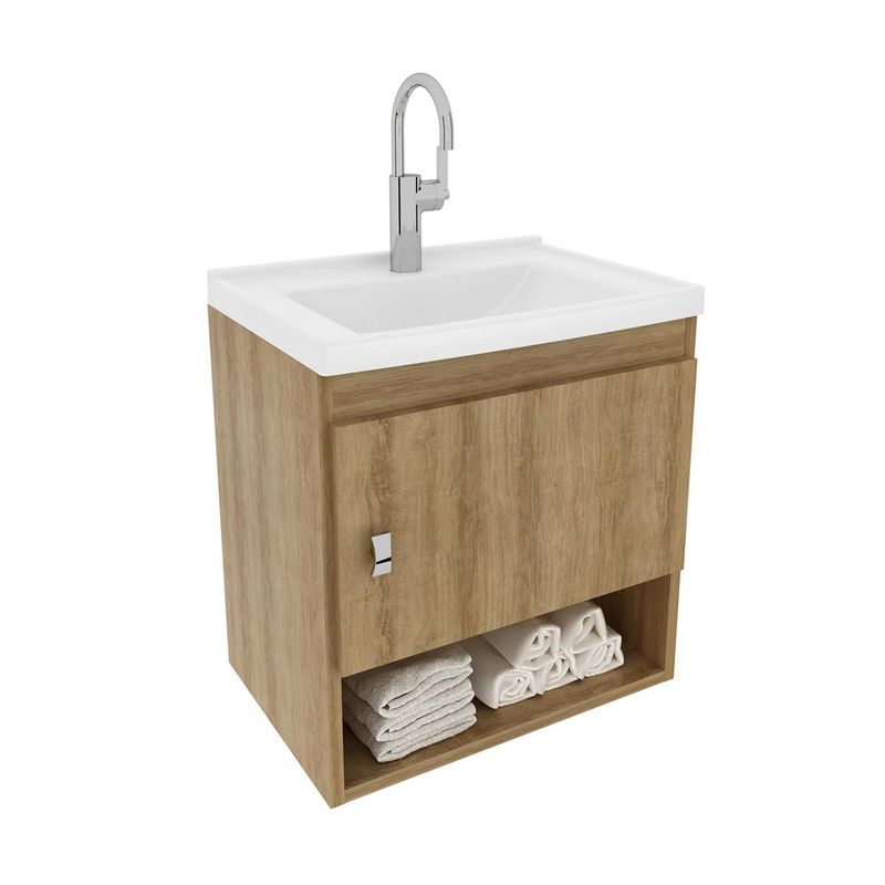  - Mueble de Baño con Lavamanos Linz Almendra