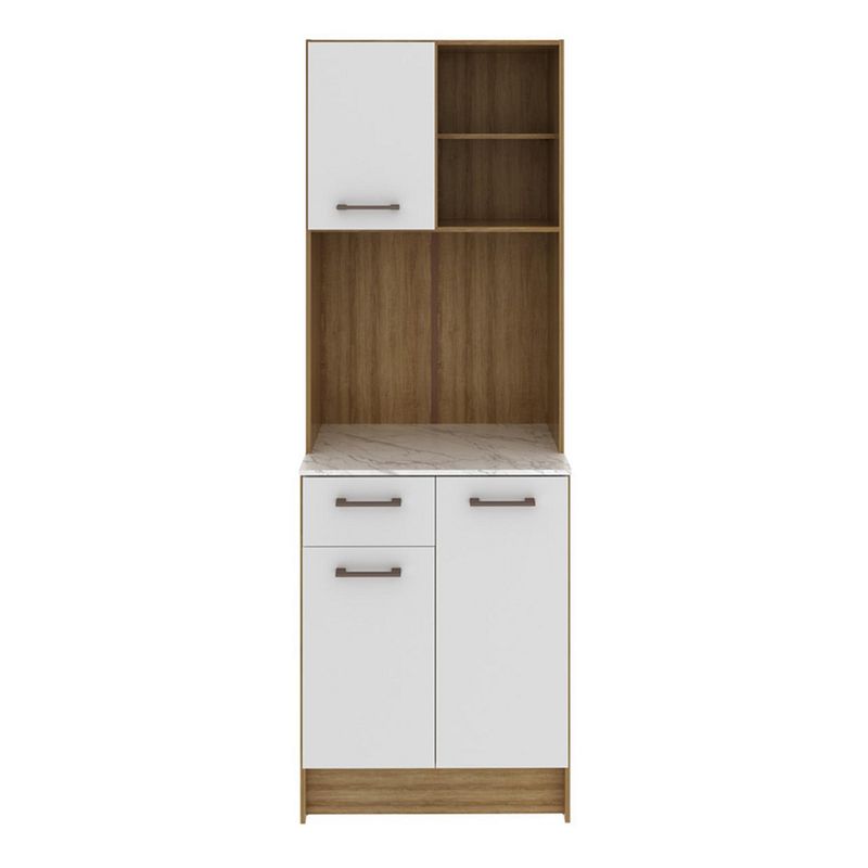  - Mueble Auxiliar de Cocina Dalia Almendra/Blanco