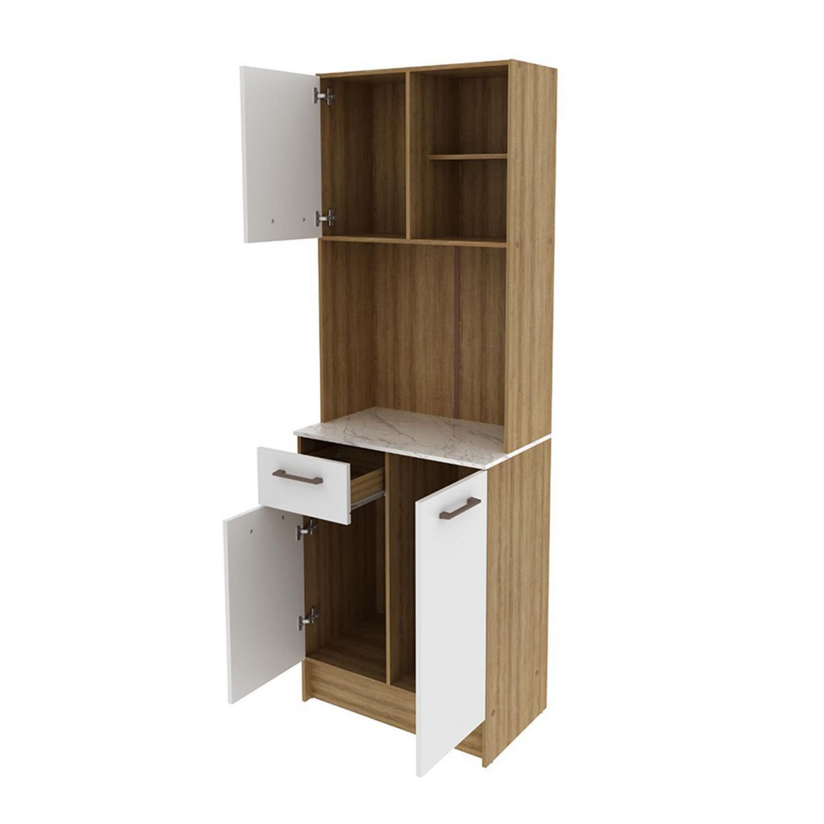 2020 HOME - Mueble Auxiliar de Cocina Dalia Almendra/Blanco