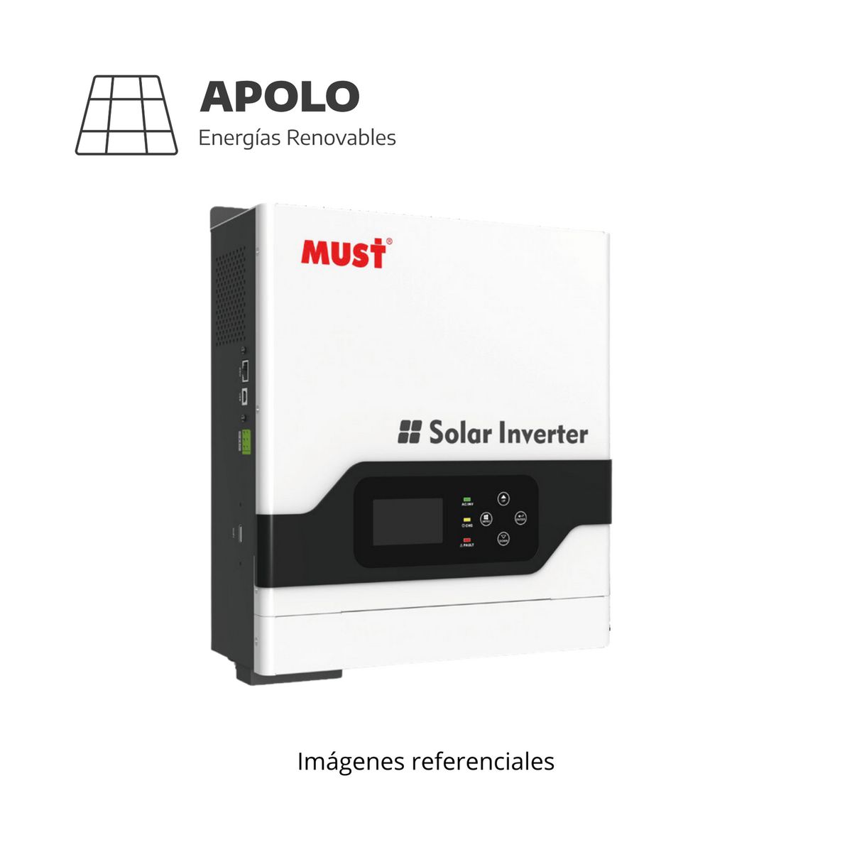 APOLLO - Inversor Must Apolo Inversor 3200W /Controlador 60Ah