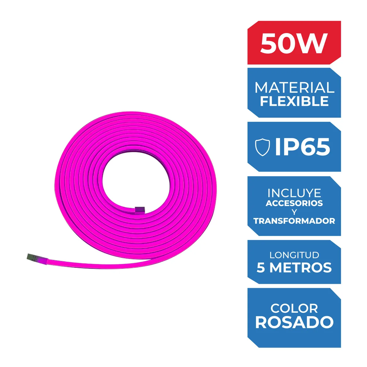  - Tira LED Neón Rosado