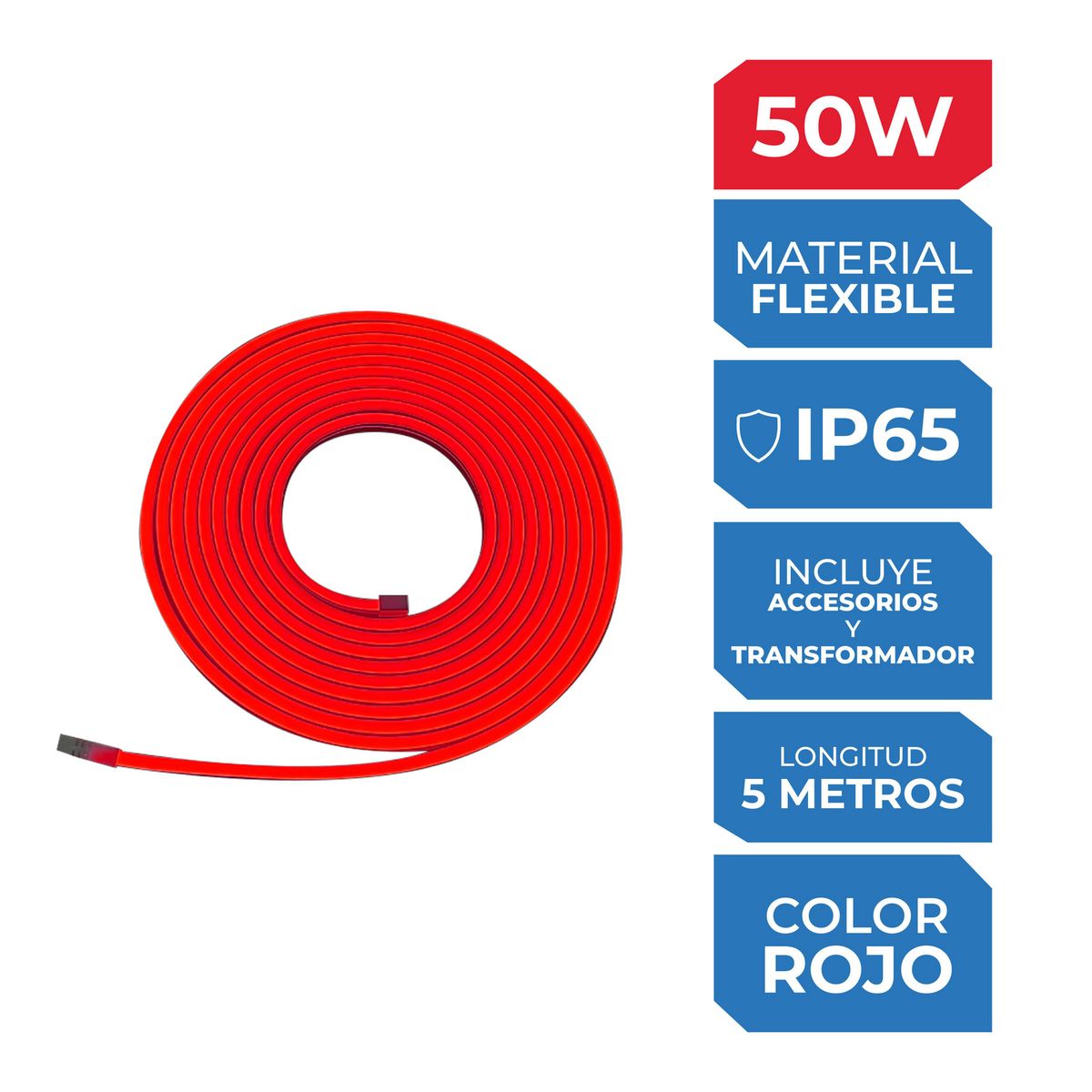  - Tira LED Neón Rojo