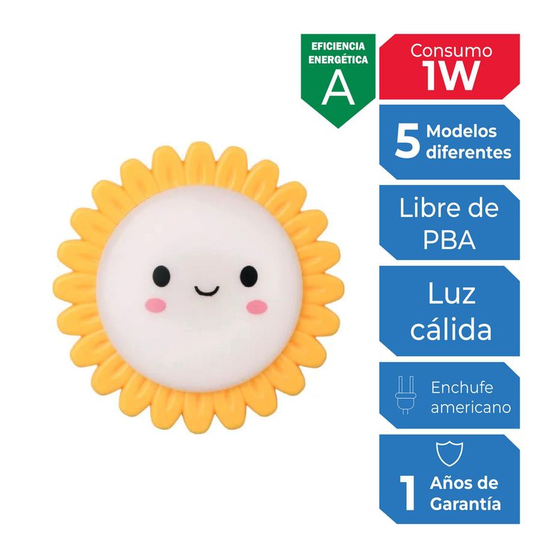  - Luz Guía Infantil Girasol