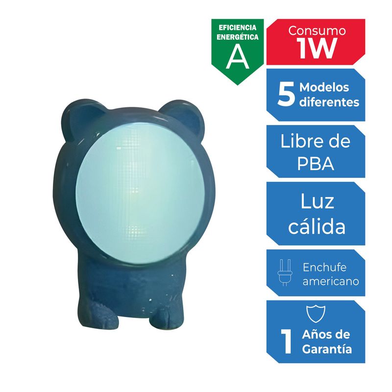  - Luz Guía Astronauta Kawaii