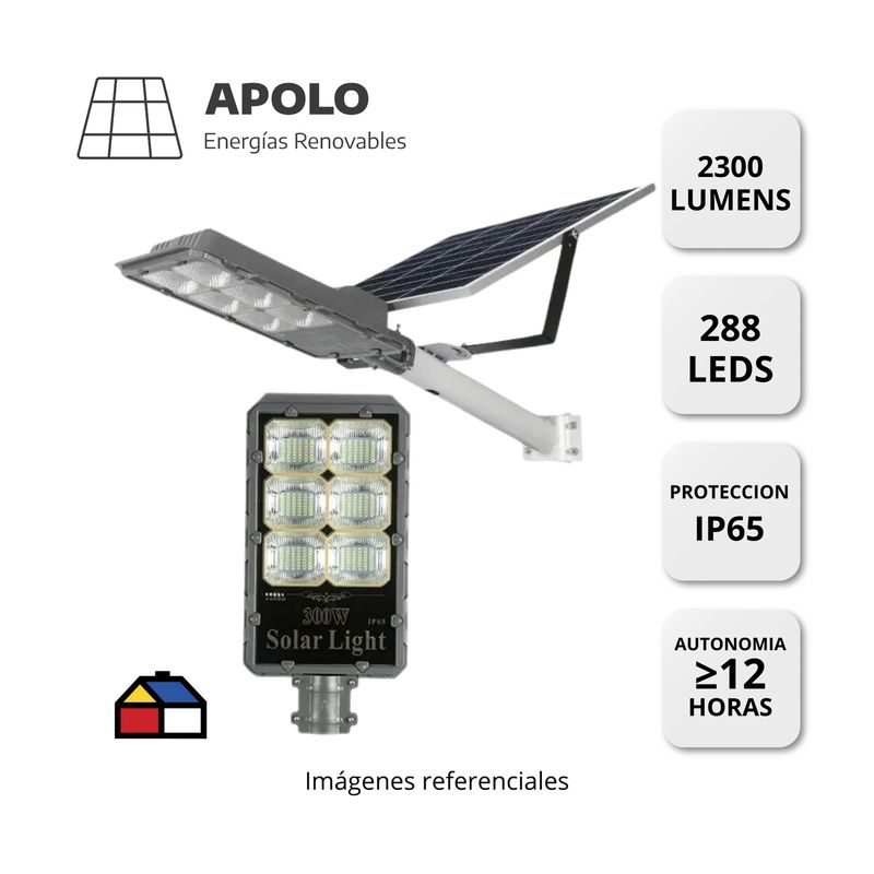 APOLLO - Pastoral Solar Light  Pastoral 300W 2300 Lumens Apolo