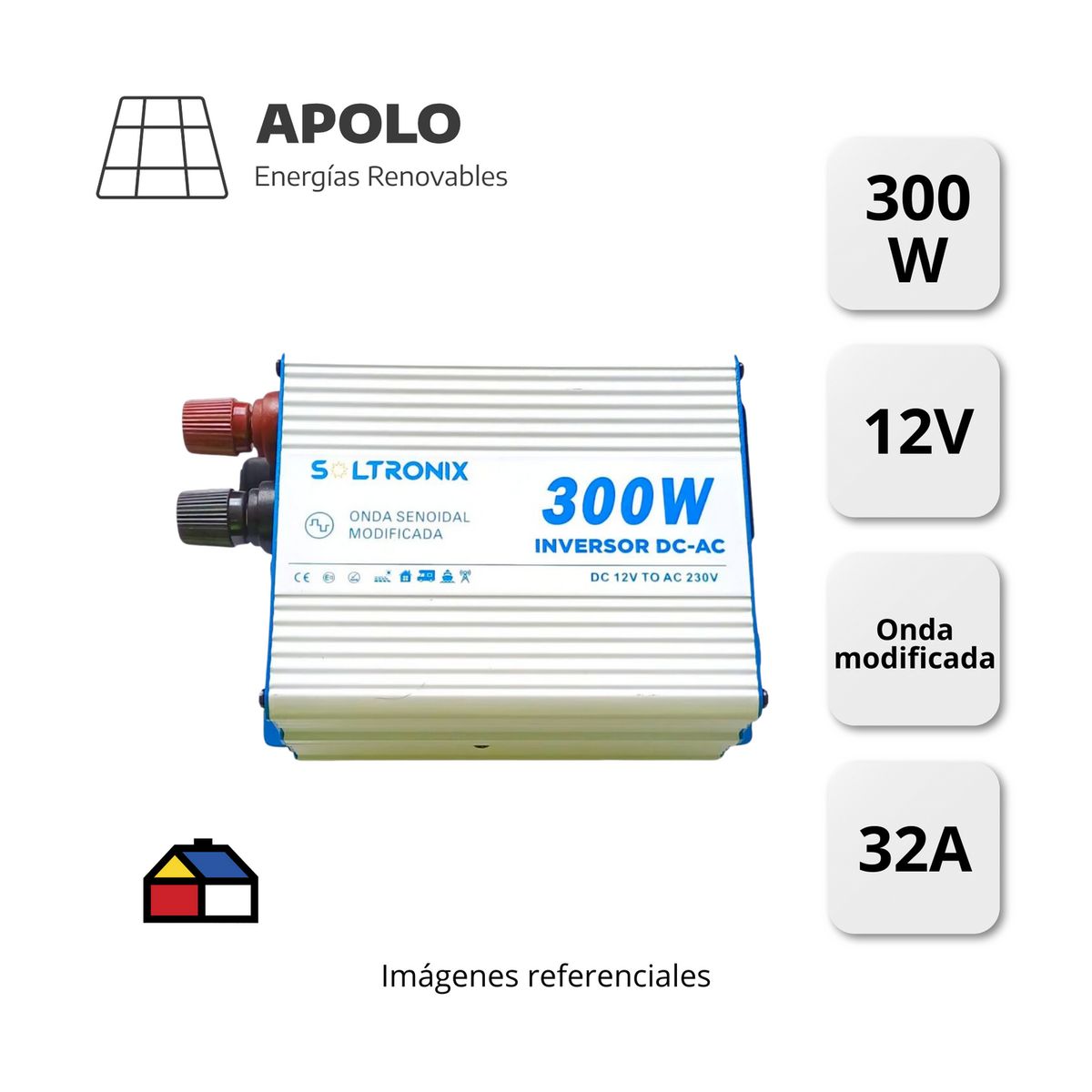 APOLLO - Inversor Soltronix Apolo 300W-12V