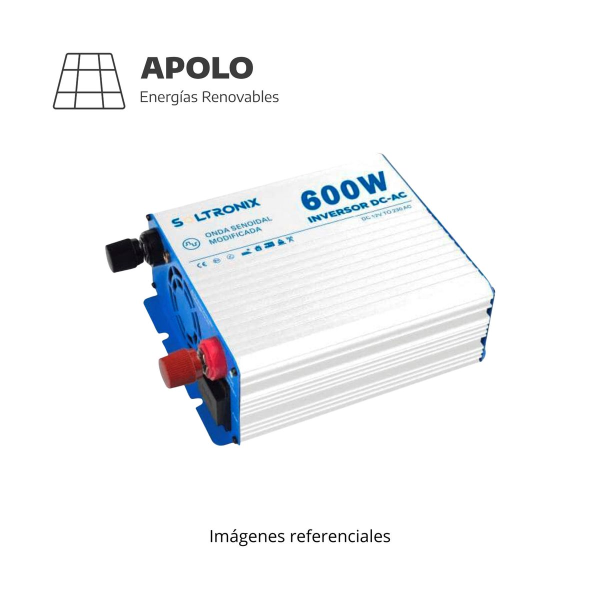APOLLO - INVERSOR SOLTRONIX APOLO 600W-12V ONDA MODIFICADA