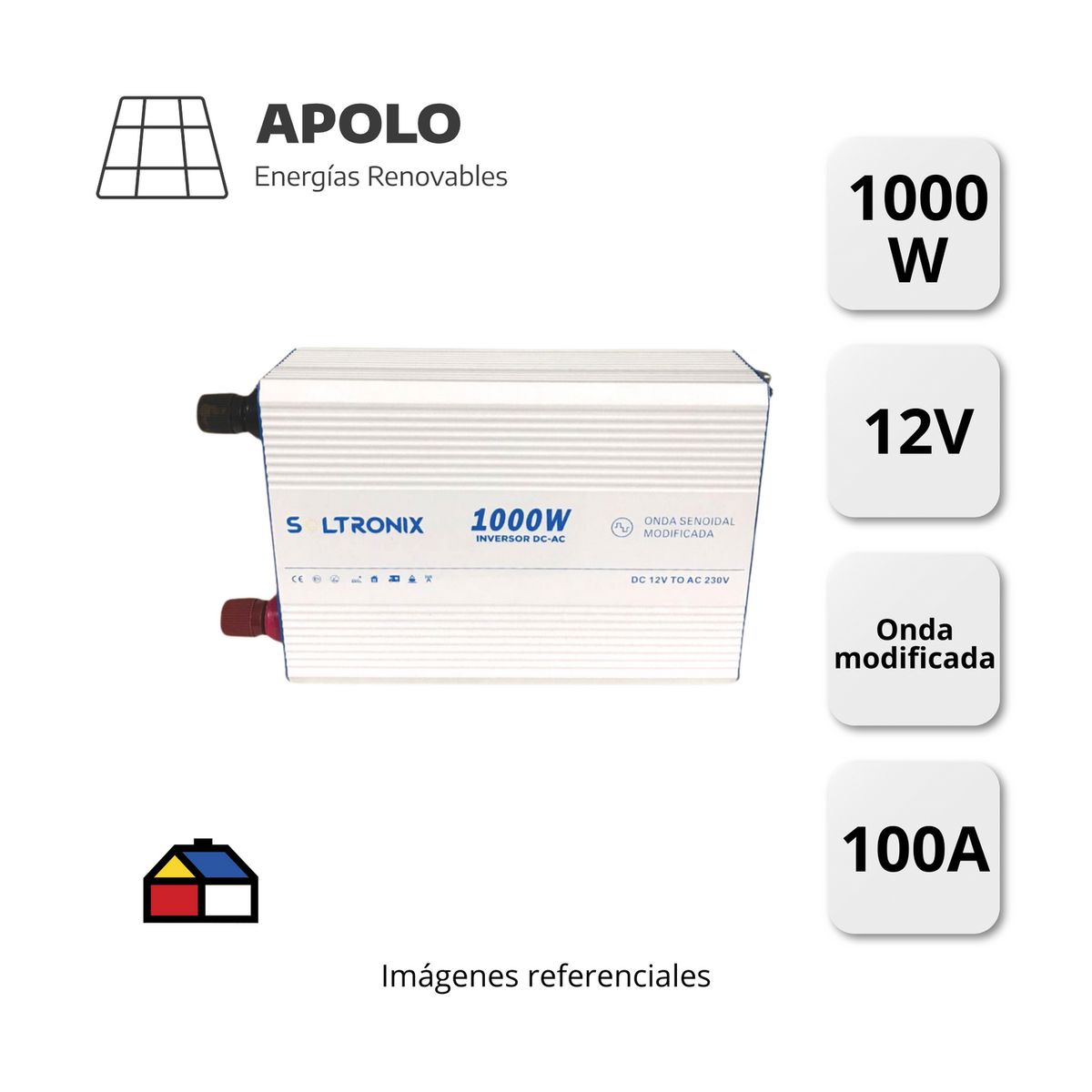 APOLLO - Inversor Soltronix Apolo 1000W-12V