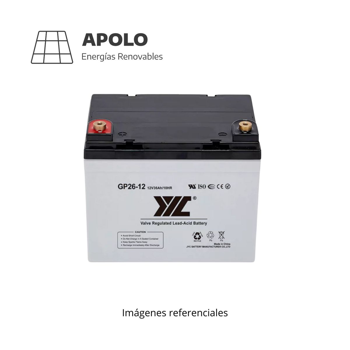 APOLLO - Bateria Jyc Apolo 12V-26Ah