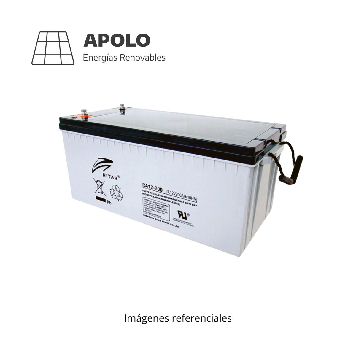 APOLLO - Bateria Ritar Apolo 12V ? 200Ah
