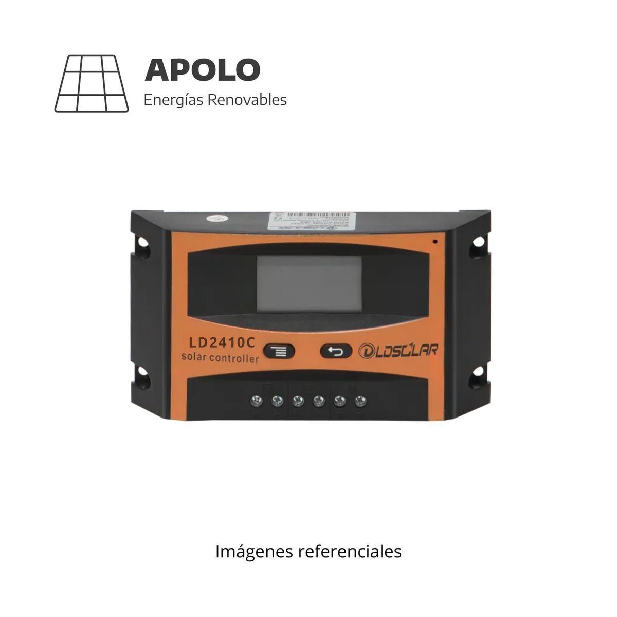 APOLLO - CONTROLADOR LDSOLAR APOLO LD S/USB 12V/24V 10AH