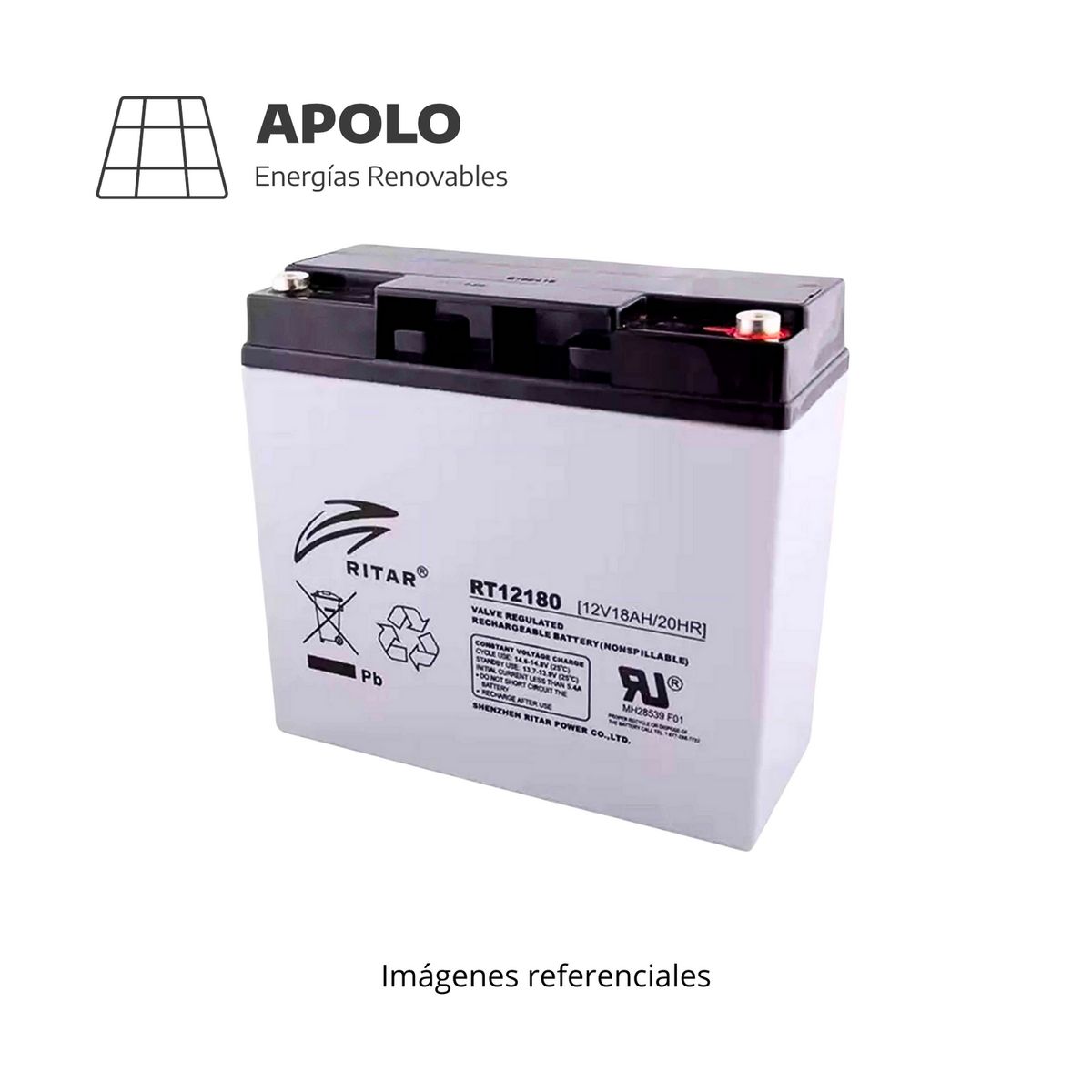 APOLLO - Bateria Ritar Apolo 12V ? 18Ah
