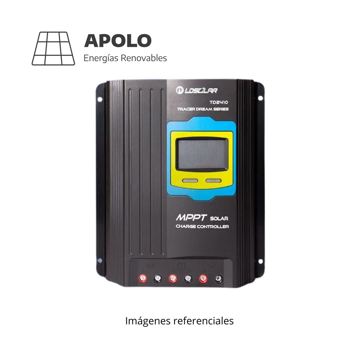 APOLLO - Controlador Ldsolar Apolo Mppt 2 C/Usb 12V /24V 40Ah ? 100V