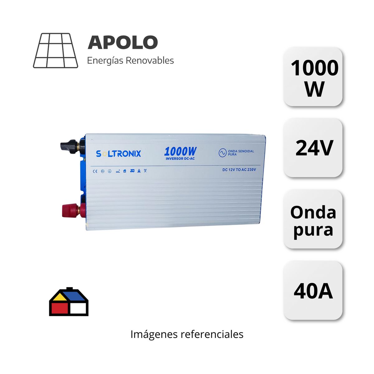 APOLLO - Inversor Soltronix Apolo 1000W-24V