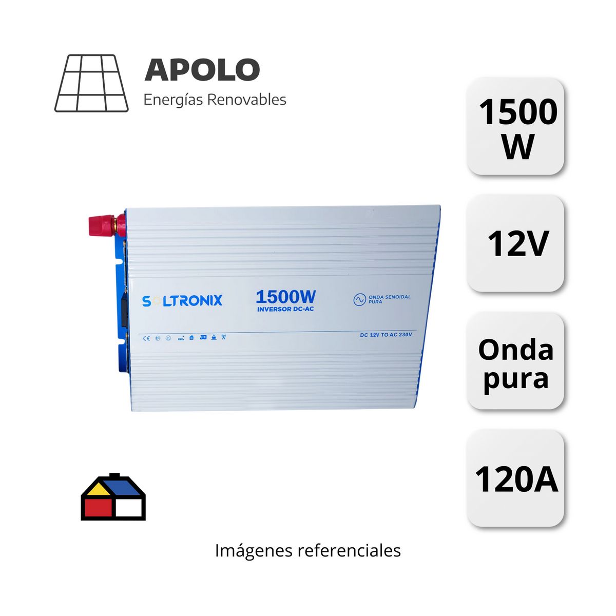 APOLLO - Inversor Soltronix Apolo 1500W ? 12V